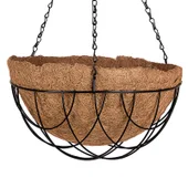 Висяща полукръгла кашпа с кокосова кошница Ø30 см PALISAD - Thumbnail 2