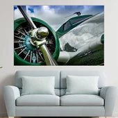 Витло на класически самолет - картина пано за стена - Thumbnail 1