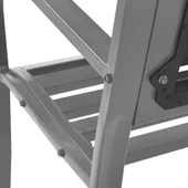 Градинска пейка, черна, 120 см, стомана - VL319582 - Thumbnail 6