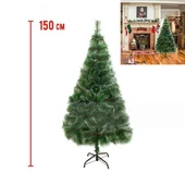 Коледна зелена елха с бели връхчета 150 см - Thumbnail 2