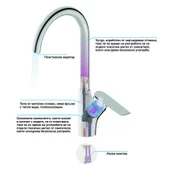 Смесител за кухня Даниста Lead Free INTER CERAMIC - Thumbnail 3