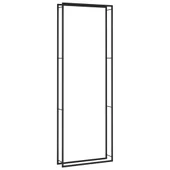 Стойка за дърва за огрев, черен мат, 110x28x312 см, стомана - Thumbnail 2