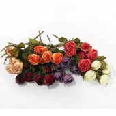 Декоративен букет Есенни рози 33 см - Thumbnail 3