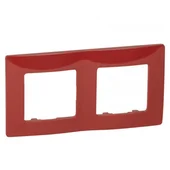 Двойна червена рамка за ел. ключове и контакти Legrand Niloe - Thumbnail 1