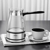 Електрическо стъклено джезве 0.5 л 600 W ROSBERG - Thumbnail 3