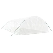 Оранжерия със стоманена рамка бяла 40 м² 8x5x2,3 м - Thumbnail 5