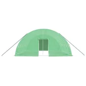 Оранжерия със стоманена рамка зелена 36 м² 6x6x2,85 м - Thumbnail 3