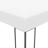 Шатра с LED светещи стрингове, 4x3x2,7 м, бяла - Thumbnail 6