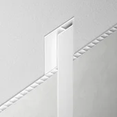 Бял свързващ профил за ламперия 3 м VILO - Thumbnail 1