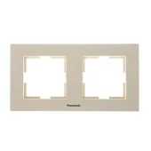 Двойна рамка Karre Plus цвят крем PANASONIC - Thumbnail 1