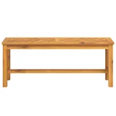 Градинска пейка, 110 cм, масив акациево дърво - VL362237 - Thumbnail 3