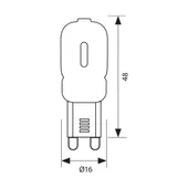 LED лампа GLEM LED 2.5W VIVALUX - Thumbnail 2