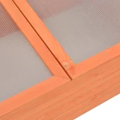 Мини оранжерия - 100x50x34 см - дърво и поликарбонат - Thumbnail 7