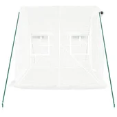 Оранжерия със стоманена рамка бяла 4 м² 2x2x2 м - Thumbnail 4