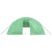 Оранжерия със стоманена рамка зелена 70 м² 14x5x2,3 м - Thumbnail 3