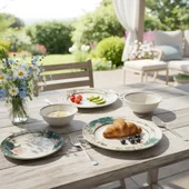 Порцеланов сервиз за хранене 24 части Мраморен романс TOPRAKSAN - Thumbnail 3
