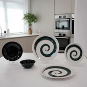 Порцеланов сервиз за хранене 24 части Спирала TOPRAKSAN - Thumbnail 1