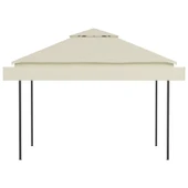 Шатра с двойно разтегаем покрив, 3x3x2,75 м, таупе, 180 г/м² - Thumbnail 5