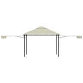 Шатра с двойно разтегаем покрив, 3x3x2,75 м, таупе, 180 г/м² - Thumbnail 4