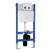 Структура за вграждане с бял стъклен пневматичен бутон INTER CERAMIC - Thumbnail 1