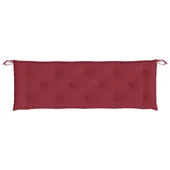 Възглавници за градински пейки 2бр Виненочервен 150x50x7см плат - VL361706 - Thumbnail 6