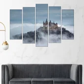 Замък на върха на хълма - картина пано за стена - Thumbnail 3
