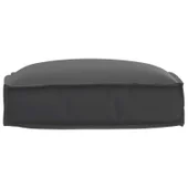 Палетна възглавница за сядане Черна 50x50x12 см Оксфордска тъкан - Thumbnail 4