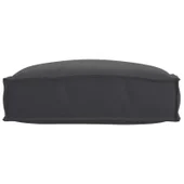 Палетна възглавница за сядане Черна 50x50x12 см Оксфордска тъкан - Thumbnail 2