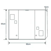 Шкаф за баня - горен, огледален - INTER CERAMIC - Thumbnail 2