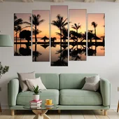 Залез над Бали - картина пано за стена - Thumbnail 3