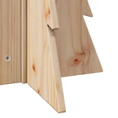 Дървена коледна елха 69,5 см масивно чамово дърво - Thumbnail 6