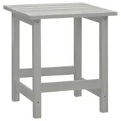 Градински стол "Адирондак" с табуретка и маса, ела масив, сиви - Thumbnail 12