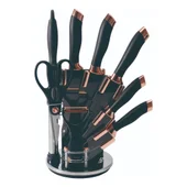 Комплект ножове с поставка черно/розово злато OLIVER VOLTZ - Thumbnail 1