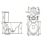 Моноблок със задно оттичане Rimless ICC 6382P INTER CERAMIC - Thumbnail 4