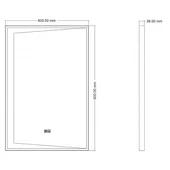 Огледало за баня с вградено осветление Black Queen INTER CERAMIC - Thumbnail 2