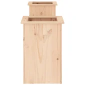 Пейка със саксии, 184,5x39,5x56,5 см, борово дърво масив - VL825170 - Thumbnail 5