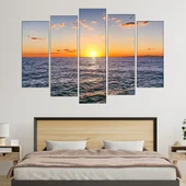 Залез над водата в Шотландия - картина пано за стена - Thumbnail 3