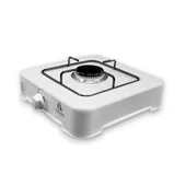 Единичен газов котлон, емайлиран, бял Burgas - Thumbnail 1