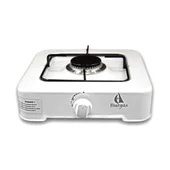 Единичен газов котлон, емайлиран, бял Burgas - Thumbnail 2