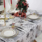 Коледна покривка за маса Скандинавски стил 120х150 см - Thumbnail 3