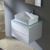 Комплект шкаф за баня Бюти, умивалник и горен огледален шкаф INTER CERAMIC - Thumbnail 1