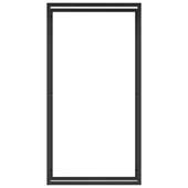 Стойка за дърва за огрев, черен мат, 80x28x154 см, стомана - Thumbnail 3