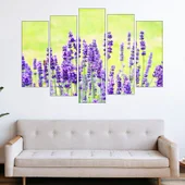 Цъфнала лавандула в полето - картина пано за стена - Thumbnail 3