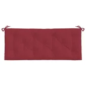 Възглавница за пейка виненочервена 120x50x7 см оксфорд плат - VL361592 - Thumbnail 4