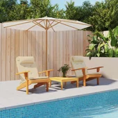 Възглавници за столове Адирондак, 2 бр, бежови, Оксфорд плат - VL361833 - Thumbnail 1