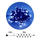 Гирлянд 100 сини LED лампички 10м черен кабел ENIGMA - Thumbnail 1