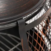 Градинска печка с ръжен, 39x39x90 см, стомана - Thumbnail 5