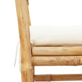 Градинска пейка с възглавница 110 см от бамбук - VL4108077 - Thumbnail 7