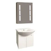 Комплект за баня шкаф с мивка + огледален шкаф Дая INTER CERAMIC - Thumbnail 1
