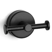 Двойна закачалка за баня Moderno Черен мат KAPITAN - Thumbnail 1